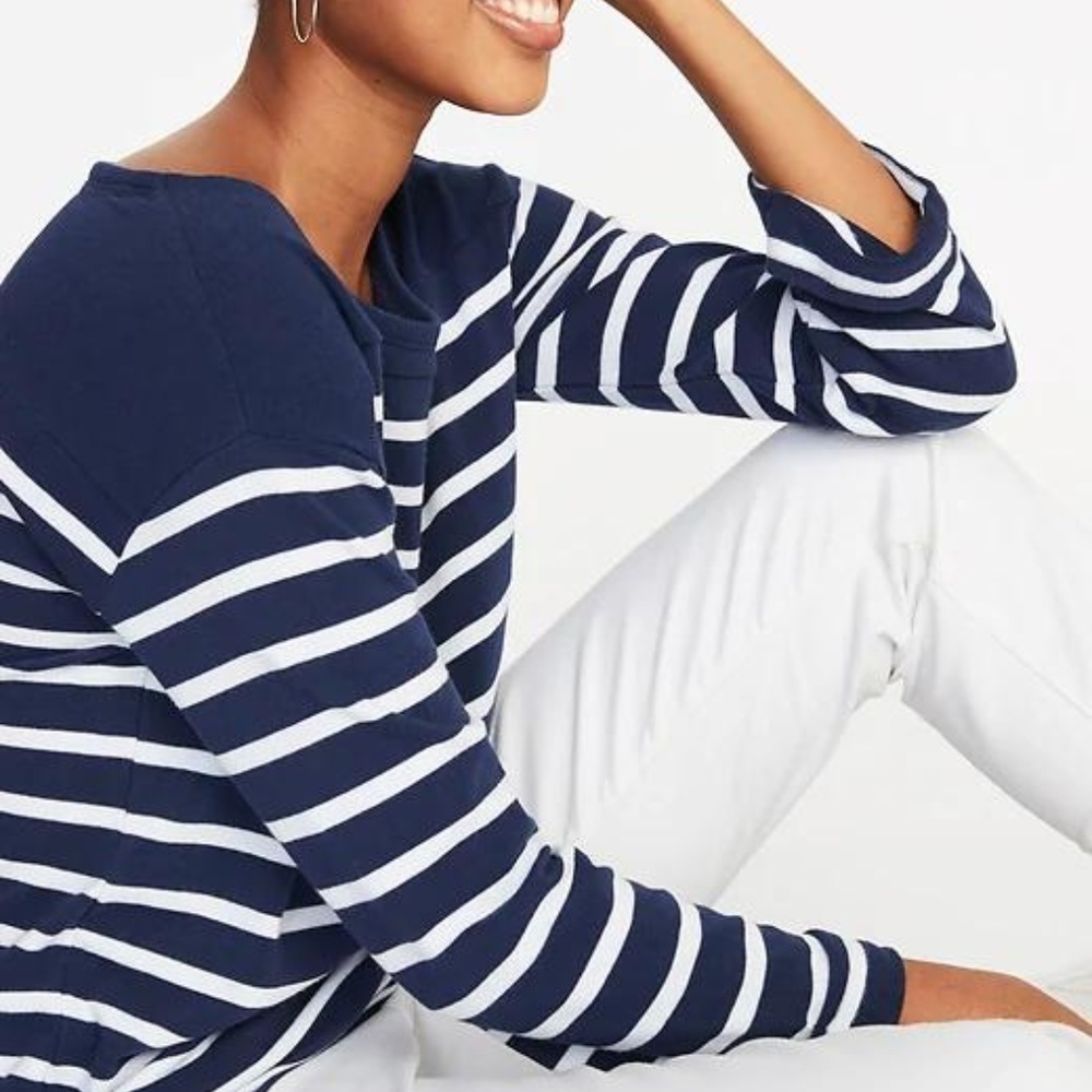 Old Navy Relaxed French-Terry Top for Women - Picture 3 of 5